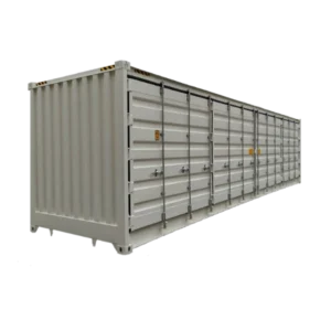 Contentor de transporte 40 pés HIGH CUBE OPEN SIDE FIRST VOYAGE